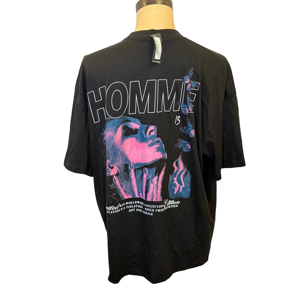 NEW Boohoo Man HOMME Tee T-Shirt Top NWT Men size XL